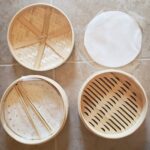 Omnintuit Bamboo Steamer 10 Inch Traditional Basket 2 Tier Design – 2 Reusable Cotton Liner – 30 Perforated Liner with 2 Pair Chopsticks for Cooking Dim Sum, Dumpling, Rice, Meat, Veggies photo review